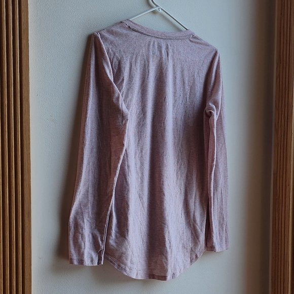 Eddie Bauer Pale Pink Henley Pajama Shirt Size Medium - Picture 13 of 16